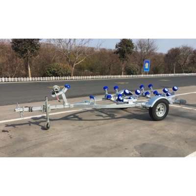 Galvanized Steel Inflatable Boat Trailer Rubber Boat Trailer for Sales