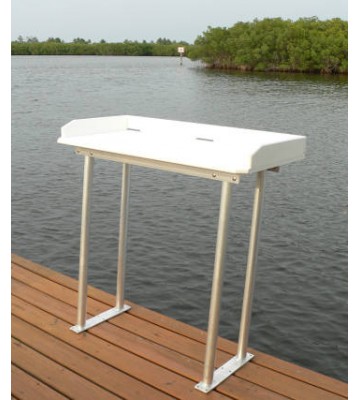 Kinocean All Purpose DIY Outdoor Built Frabill On Board Processing Cleaning Station Out of Wood