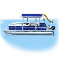 Kinocean 24 foot for sale cheap small boats 16 ft pontoon boat manufacturers (Cross-border)